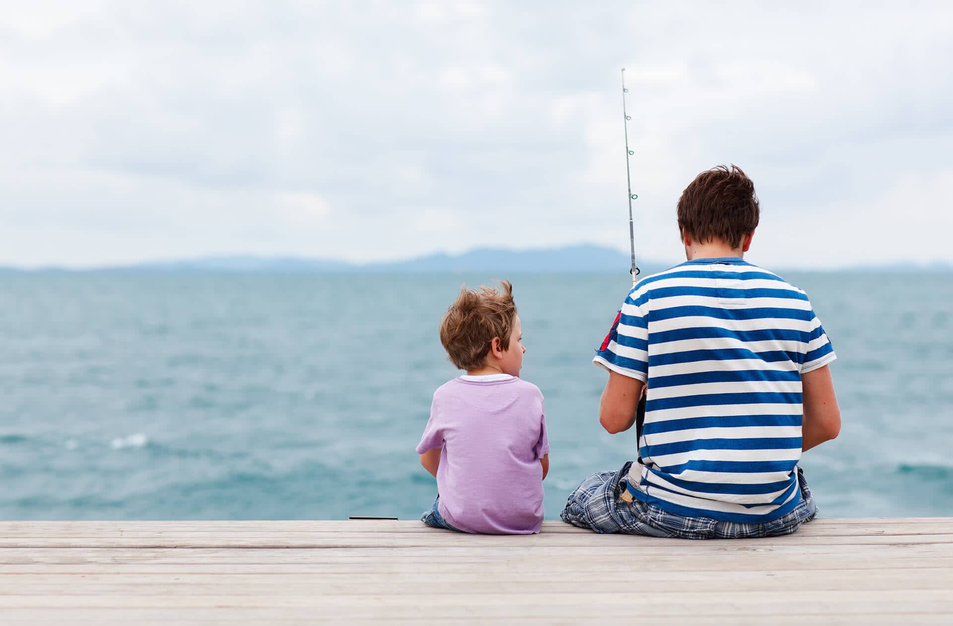 Family fishing in Corpus Christi